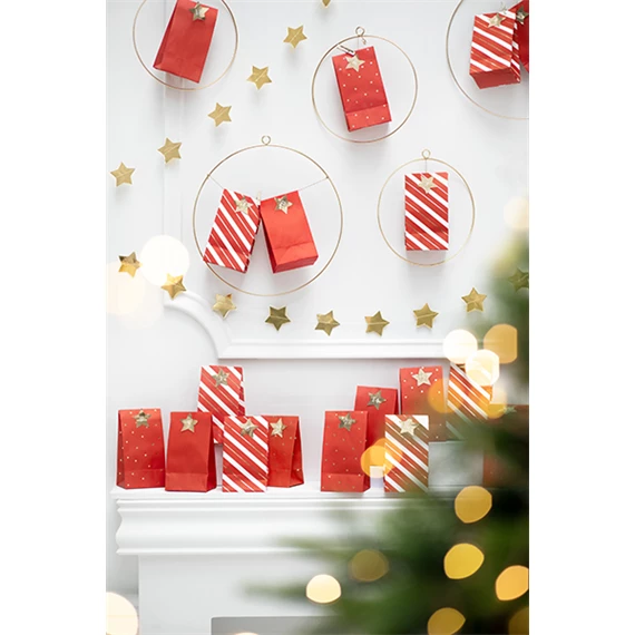 Adventi naptár tasakok, mix 8x18x6,5 cm