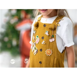 Adventi naptár töltelékkel - nyuszi szervező, mix 24x23,5 cm