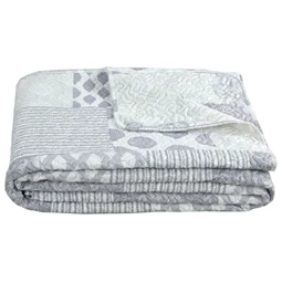 Ágytakaró patchwork mintás 240x260x1 cm