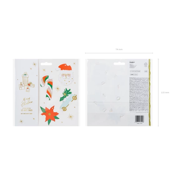 Ajándékkísérő Karácsony, mix S/12