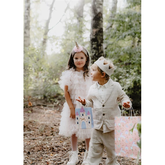 Ajándéktasak kastély 14x8x20 cm mix