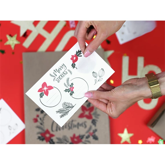 Ajándéktasakok merry little christmas kraft 25x11x27 cm S/3