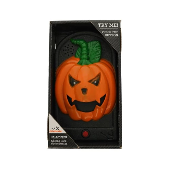Ajtócsengő beszélő Halloween tök 19 cm