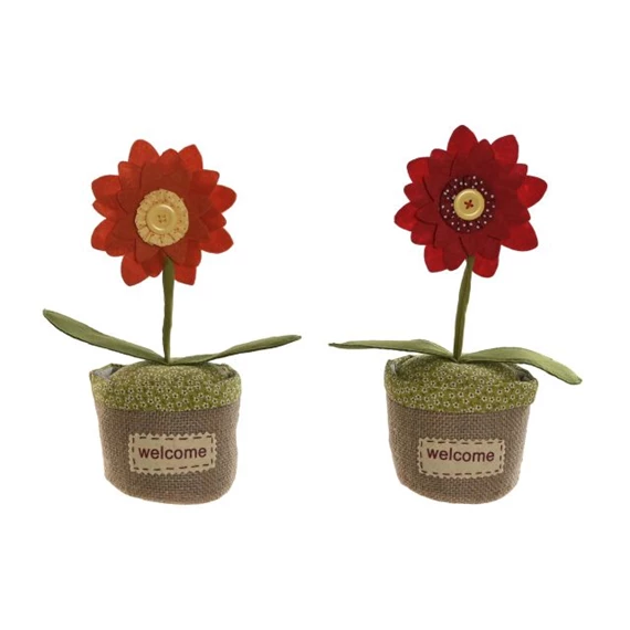 Ajtótámasz virág 14x14x33 cm 2 féle