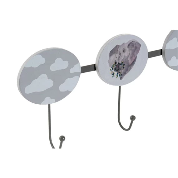 Akasztó falra, elefántos 40x5x17 cm 2 féle