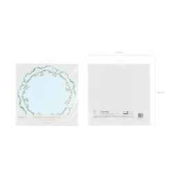 Alátétarany díszítéssel, világoskék, átmérő 35,5 cm S/6