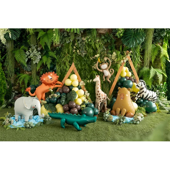 Álló fólia lufi krokodil, 126x36 cm, mix