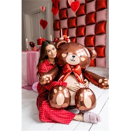 Álló fólia lufi maci 59x88 cm mix