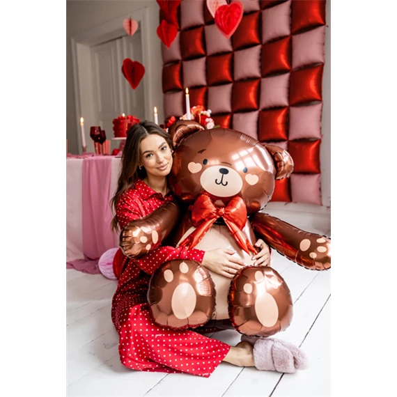 Álló fólia lufi maci 59x88 cm mix