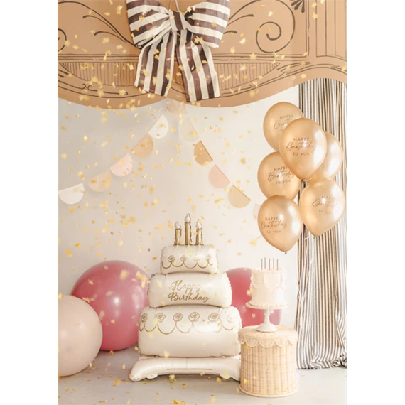 Álló lufi torta fólia 70x100 cm keverék