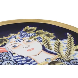 Asztali kínáló arc mintával 42x42x4 cm