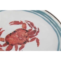 Asztali kínáló lakkozott 25,5x25,5x2,5 cm