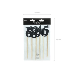 Asztalszámok fekete 24-26 cm S/11