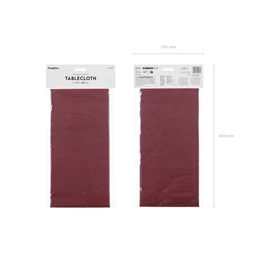 Asztalterítő 137x183 cm sötétvörös