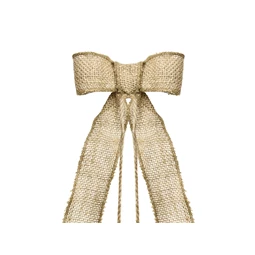 Autó dekorációs készlet masnik, zsákvászon