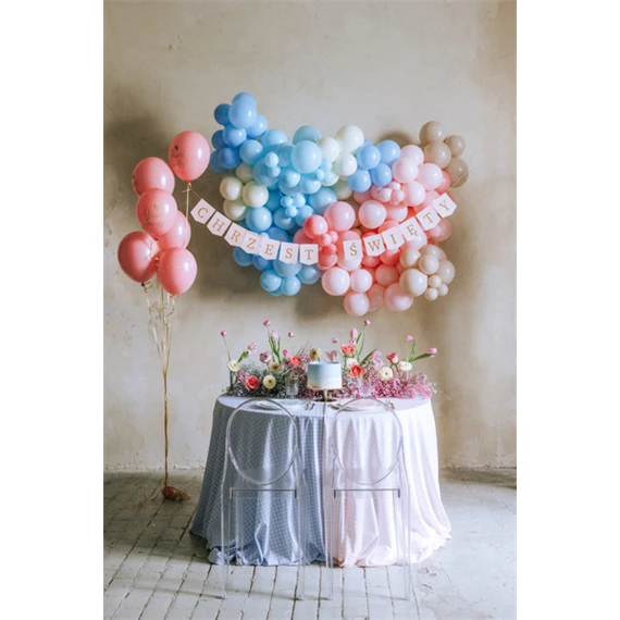 Banner Chrzest Święty 2 m világos rózsaszín