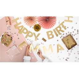 Banner ábécé arany 14 cm S/63