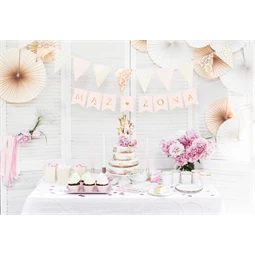 Banner férj feleség, világos rózsaszín, 15 x 110 cm