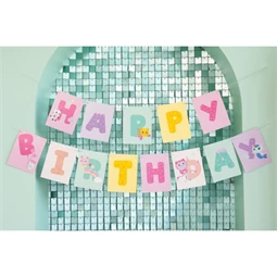 Banner happy birthday gabby`s dollhouse 180 x 15 cm