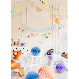 Banner happy birthday kutyák, 210 cm, mix