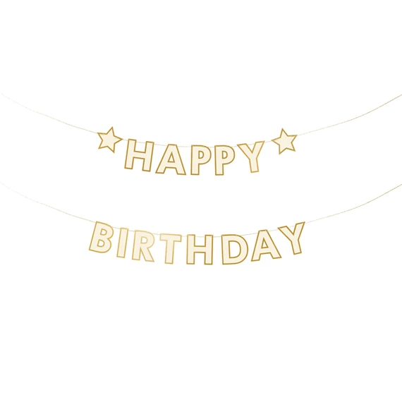 Banner happy birthday mix 220x14,5 cm
