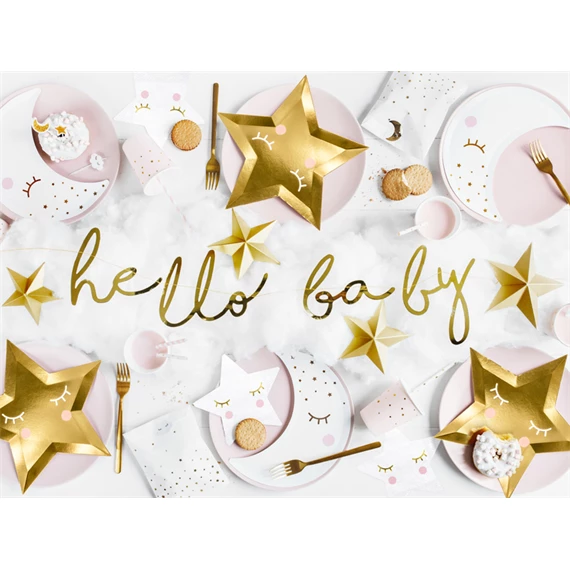 Banner kis csillag - hello baby 18x70 cm