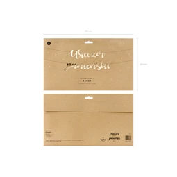 Banner lánybúcsú arany 150x21,5 cm