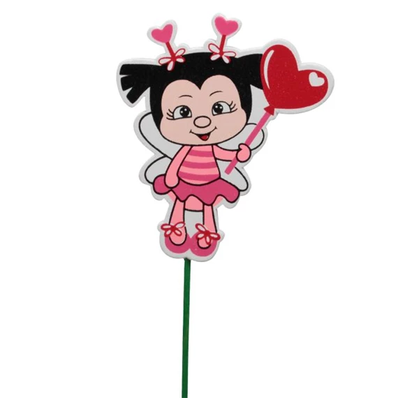 Bogár szívvel, betűzős 5,5x8 cm S/12