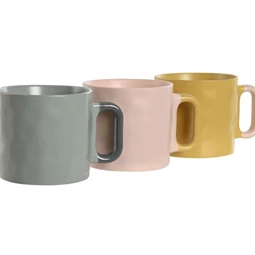 Bögre 400 ml 13x10x9 cm 3 féle