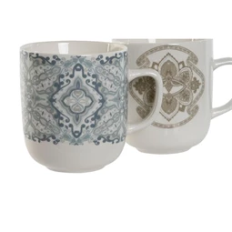 Bögre Mandala mintás 380 ml 12x8,5x10 cm 2 féle