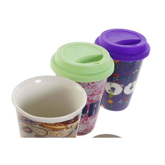 Bögre feliratos 9,7x9,7x14 cm 400 ml 3 féle