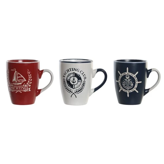 Bögre óceános 11,5x8x10,7 cm 360 ml 3 féle