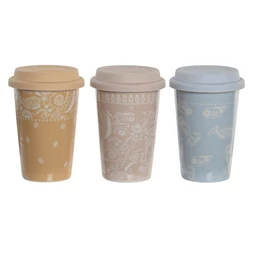 Bögre 10x10x14 cm 400 ml 3 féle