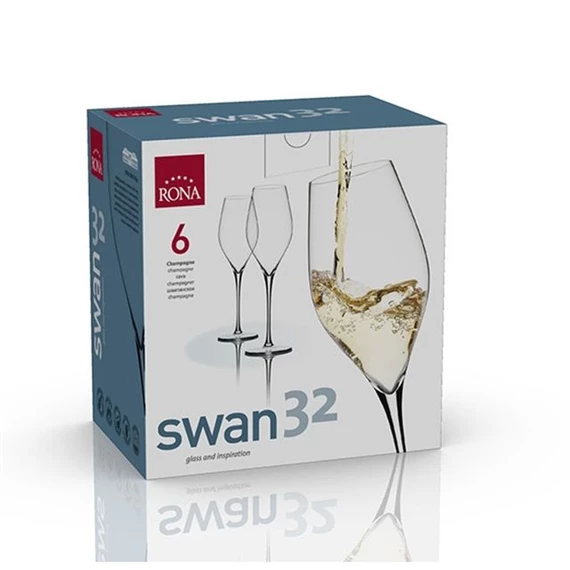 Boros pohár SWAN 320 ml 7,6x24,6 cm S/6