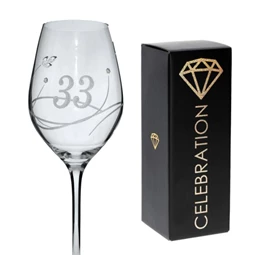 Boros pohár Swarovski kristállyal 360 ml 22,5x8 cm