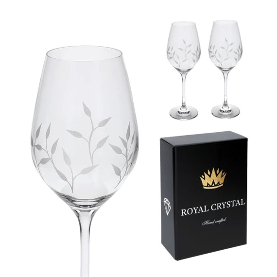 Boros pohár Swarovski kristállyal 360 ml 22,5x8 cm S/2