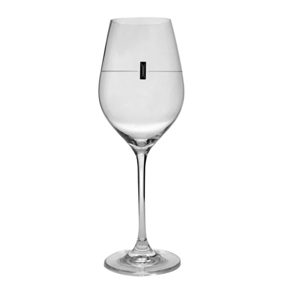 Boros pohár Swarovski kristállyal 360 ml 22,5x8 cm S/2