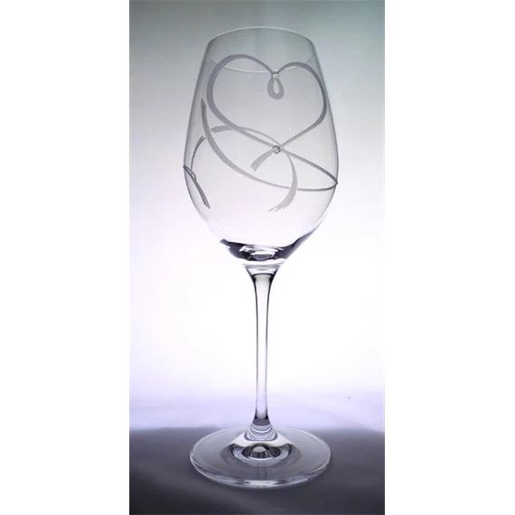 Boros pohár Swarovski kristállyal 470 ml 24x9,3 cm S/2