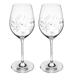 Boros pohár Swarovski kristállyal 470 ml 24x9,3 cm S/2