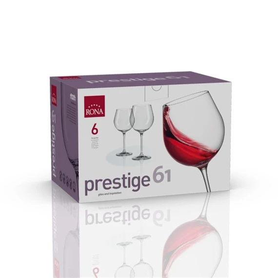 Boros pohár burgundi PRESTIGE 950 ml 10,5x22 cm S/6