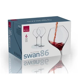 Boros pohár burgundi SWAN 860 ml 12,2x25,6 cm S/6