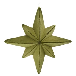 Csillag 8 ágú flokkolt, akasztós 48 cm