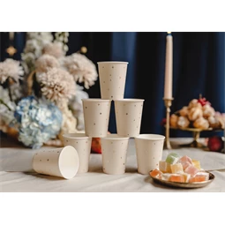 Papírpohár csillagokkal, mix, 220 ml S/6