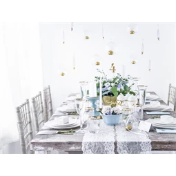 Csipke törtfehér 0,18 x 9 m