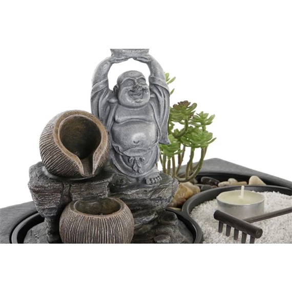 Csobogó LED-es Buddha 29x21x23 cm 2 féle