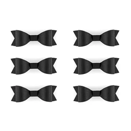 Csokornyakkendő papír 8x2,6 cm fekete S/6