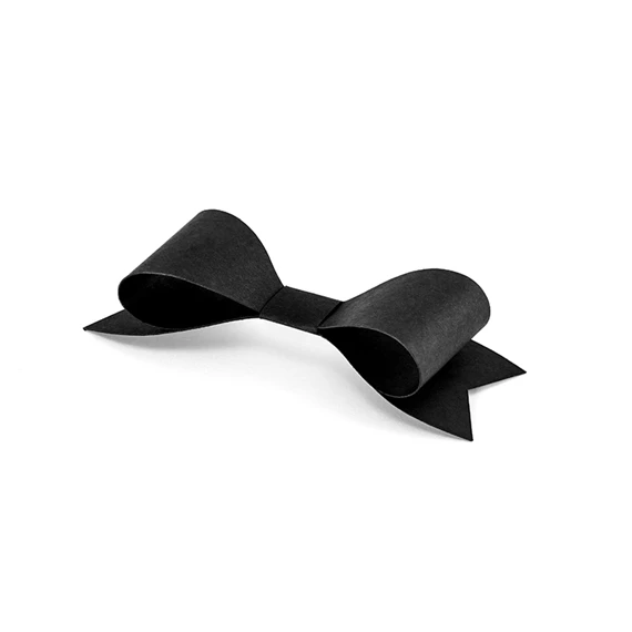 Csokornyakkendő papír 8x2,6 cm fekete S/6