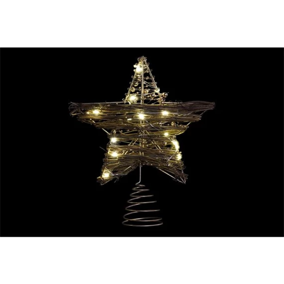 Csúcsdísz LED-es csillag 20x5x25 cm