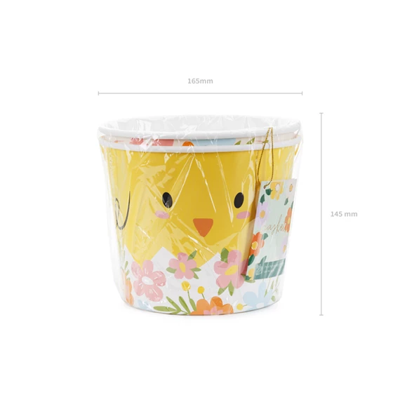 Cukorkás vödör húsvéti 14 cm mix S/2