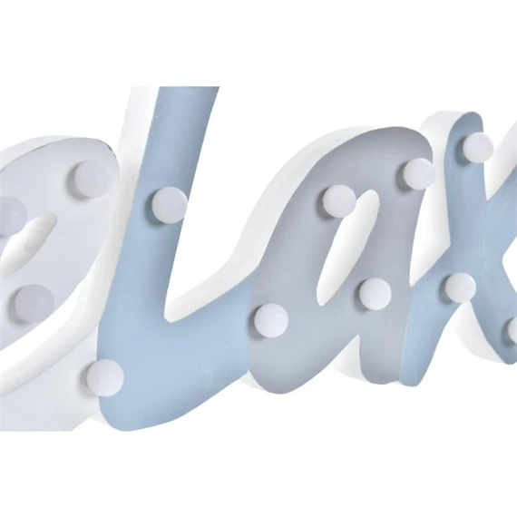 Dekoráció "Relax" felirat LED-es 41x3x16 cm